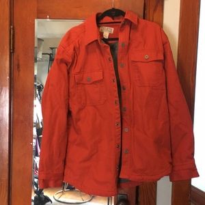 Duluth Trading Co Fleece lined shacket